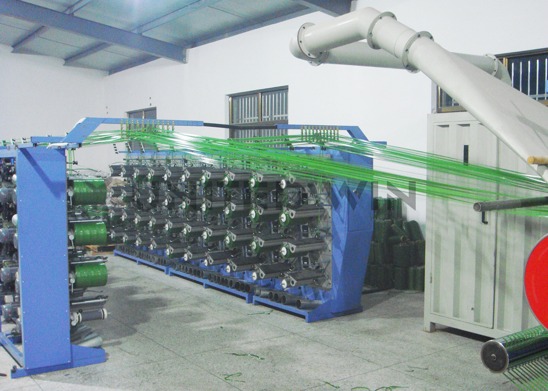 LDPE PP Artificial Grass Stretching Production Line Artificial Turf Flat Yarn Filament Extrusion Machine