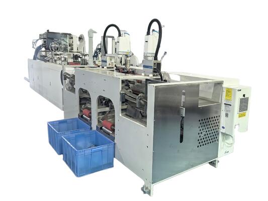 Automatic 168 2 Robot Arms Twisted Rope Paper Handle Pasting Machine High Speed Bonding for Paper Bag Production