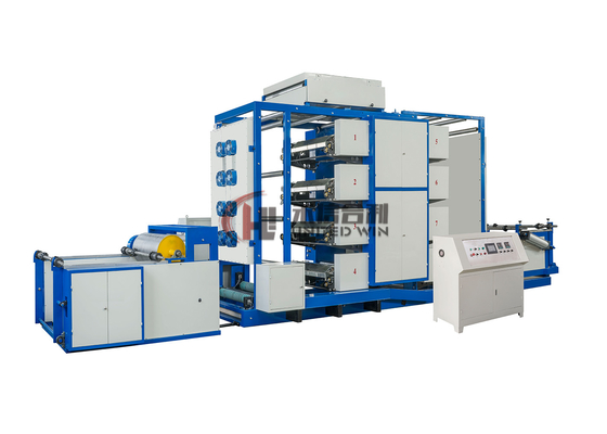 Polythene Bag Roll To Roll Flexo Printing Machine For 6 Colors